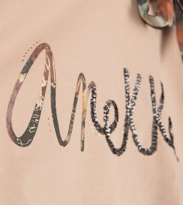 Anekke Beige Cut-out Dukserice | 31964-QVED