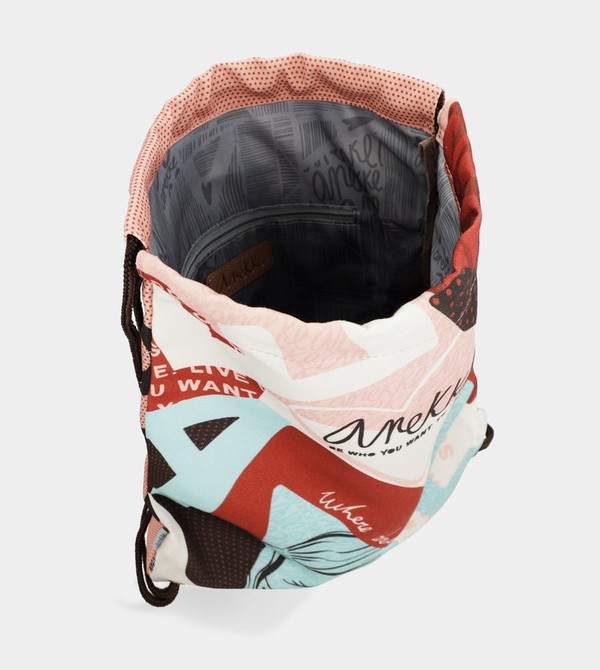 Anekke Fashion Fabric Drawstring Ruksaci | 76103-TZIR