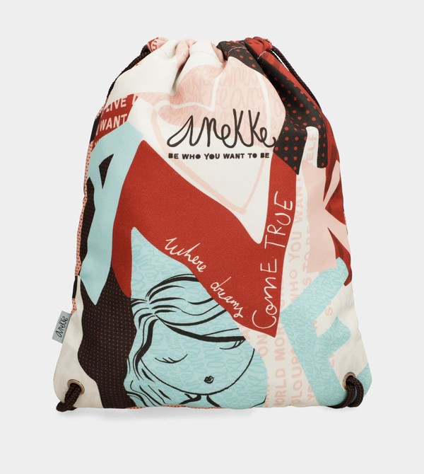 Anekke Fashion Fabric Drawstring Ruksaci | 76103-TZIR