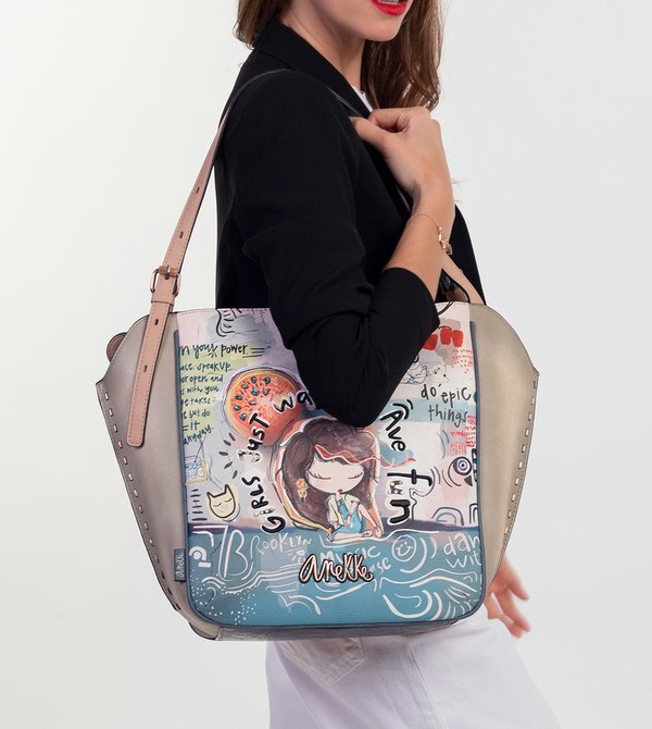 Anekke Fun & Music Oval Shopper Torba Tote | 92341-YBGJ