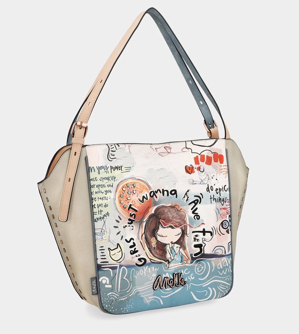 Anekke Fun & Music Oval Shopper Torba Tote | 92341-YBGJ