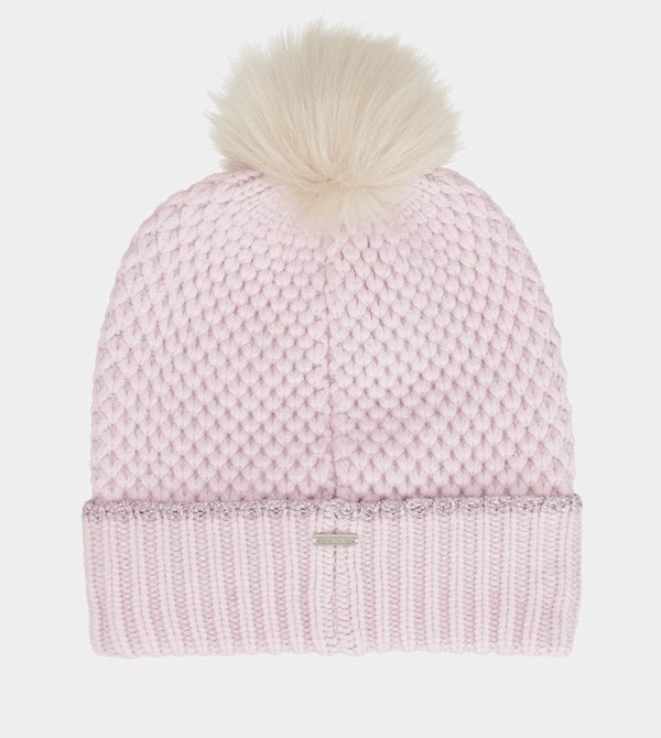 Anekke Knitted Beanie With Pink Pompom Šeširi | 65092-CYDT