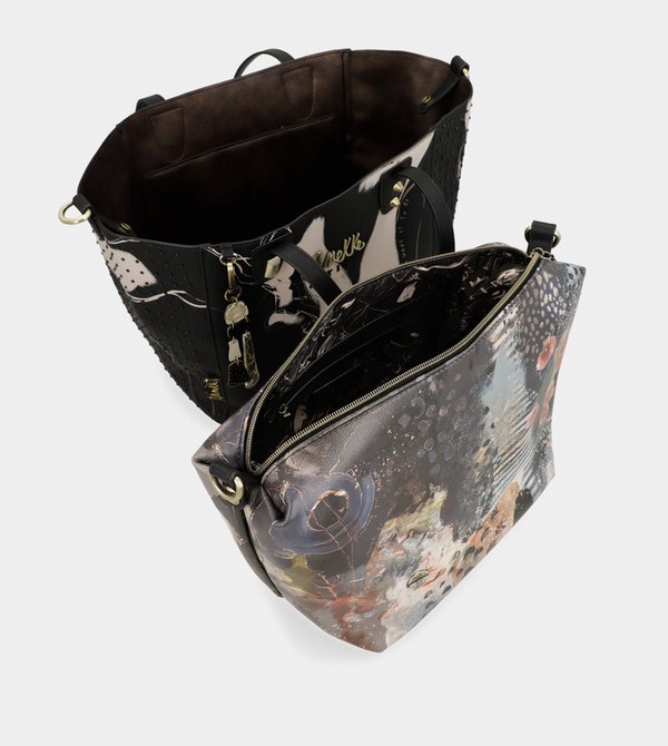 Anekke Large Black Shopper Nature Shodō Torbica | 08356-GKQY