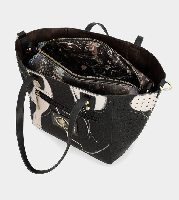 Anekke Large Black Shopper Nature Shodō Torbica | 08356-GKQY