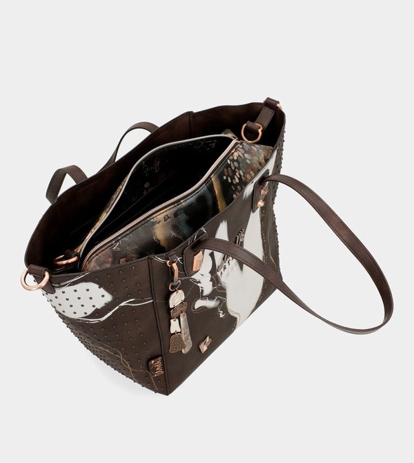 Anekke Large Brown Shopper Nature Shodō Torba Tote | 10293-EDFS