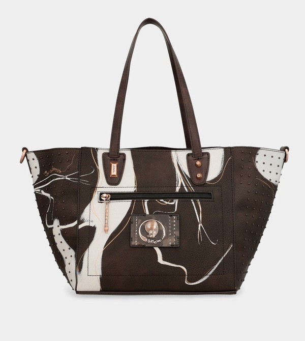 Anekke Large Brown Shopper Nature Shodō Torba Tote | 10293-EDFS