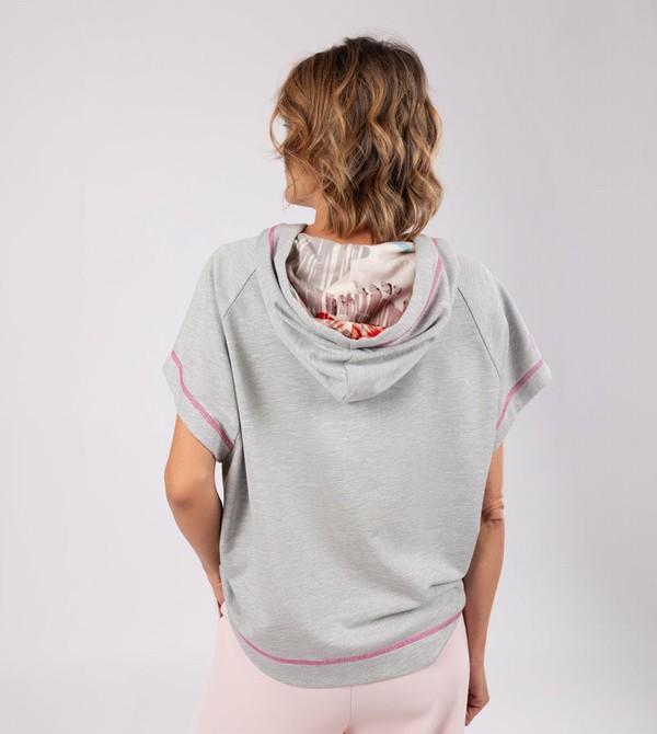 Anekke Passion Grey Sleeveless Dukserice | 53240-KUSE