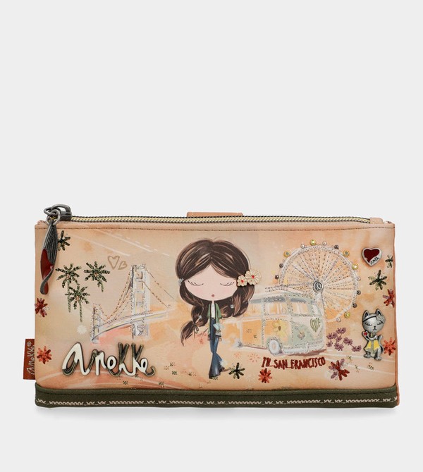 Anekke Peace & Love Camel Large Rfid Novčanici | 86459-KOVE