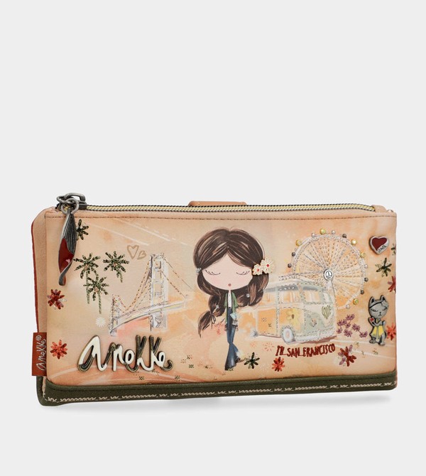 Anekke Peace & Love Camel Large Rfid Novčanici | 86459-KOVE
