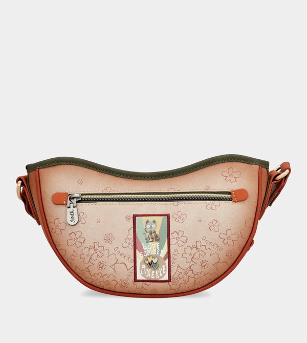Anekke Peace & Love Camel Oval Torbe za Rame | 70562-GCEX