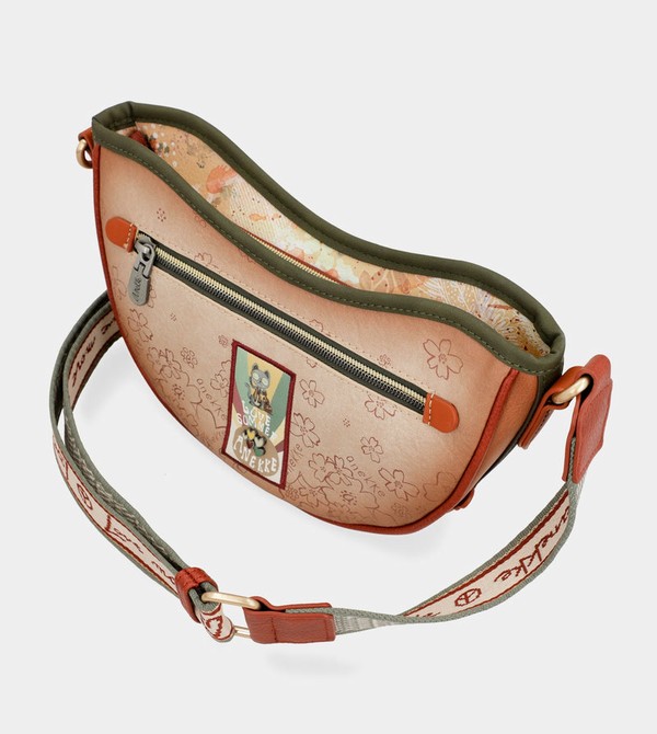 Anekke Peace & Love Camel Oval Torbe za Rame | 70562-GCEX