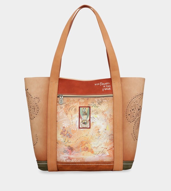 Anekke Peace & Love Camel Shopping Torba Tote | 76902-QEHT