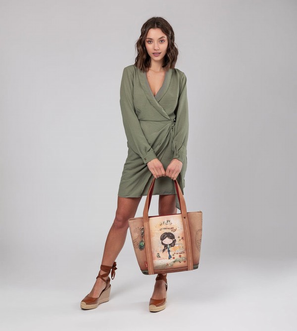 Anekke Peace & Love Camel Shopping Torbe za Rame | 70483-ALUV
