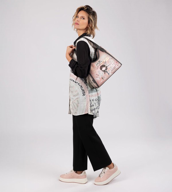 Anekke Peace & Love Pink Torbe za Rame | 90275-SCDI