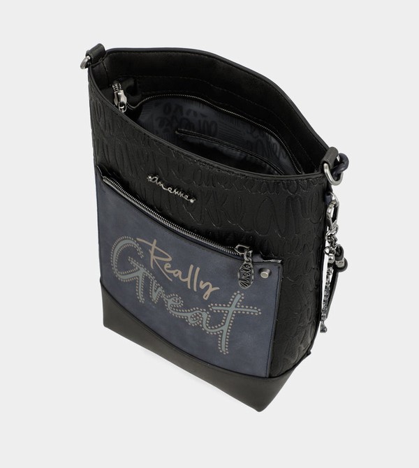 Anekke Studio Navy Blue Medium Torbe za Rame | 32754-WUSE