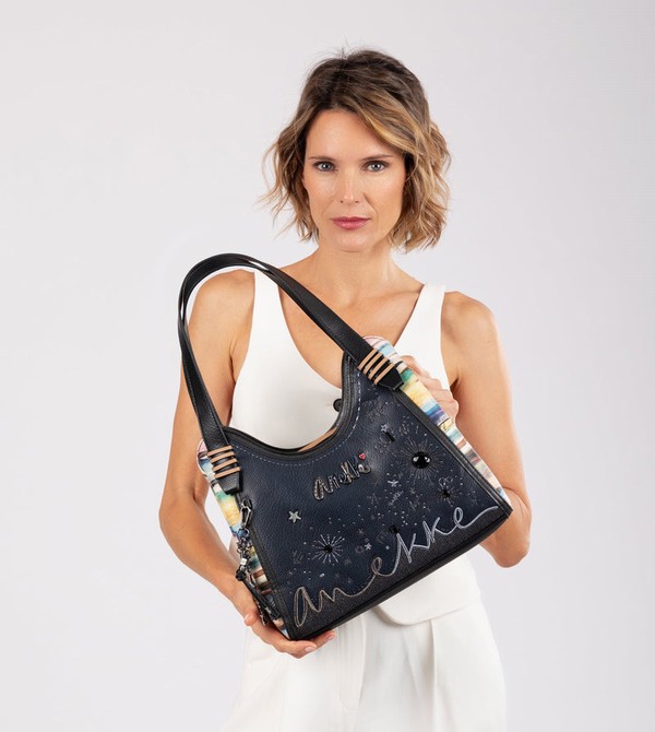 Anekke Studio Navy Blue Torbe za Rame | 79836-COJD